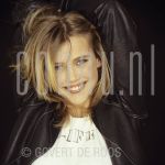 10-04-2003 Maria Kooistra at home in Muiderberg.

[keywords]Headshot, Eyecontact, Smiling[/keywords]